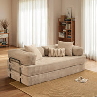 CAODOC Sofá Cama de Pana Convertible 5 en 1