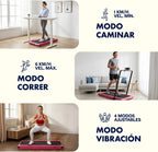 SQUATZ Cinta de Caminar 2 en 1 con Barra Plegable y Vibración