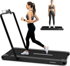 SQUATZ Cinta de Caminar 2 en 1 con Barra Plegable y Vibración