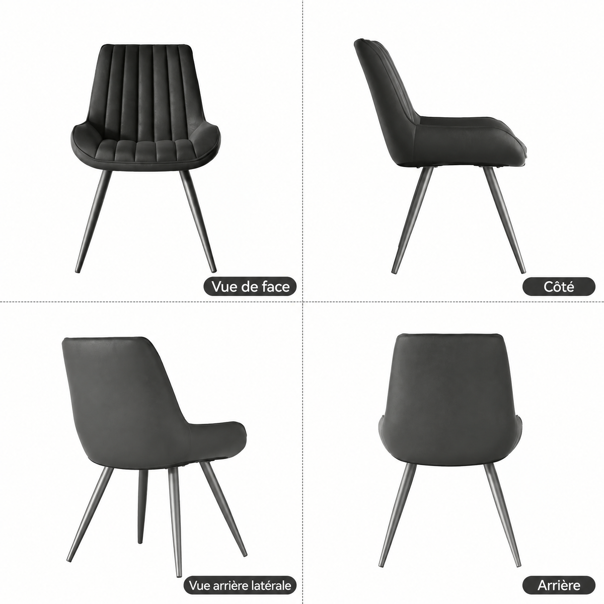 Lot de 4 Chaises (2 + 2 GRATIS)