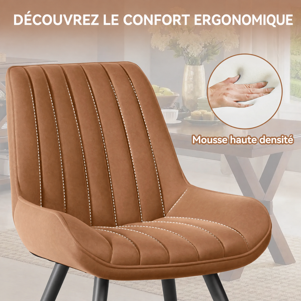 Lot de 4 Chaises (2 + 2 GRATIS)