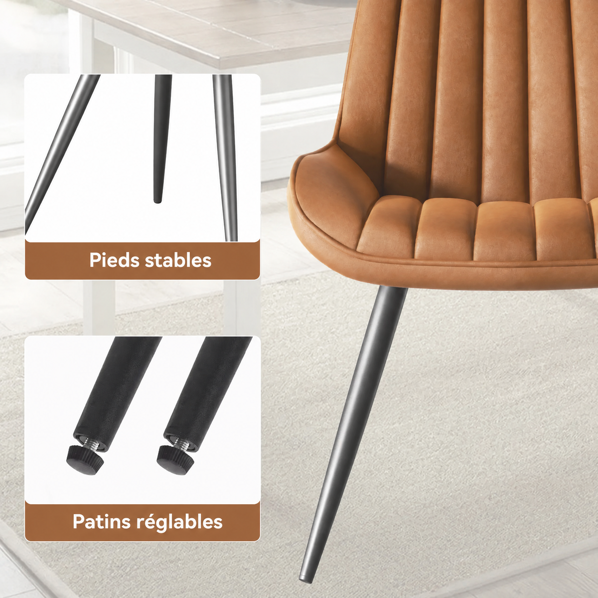 Lot de 4 Chaises (2 + 2 GRATIS)